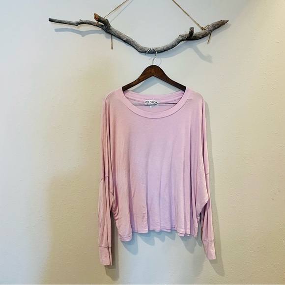 Wildfox Aria Long Sleeve T-Shirt in Wispy - Picture 4 of 10